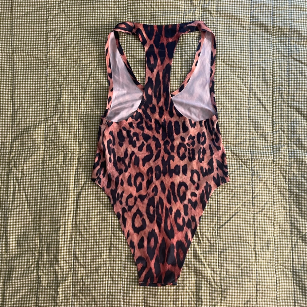 NWOT We Are Hah Leopard Swim or Bodysuit - Picture 5 of 9